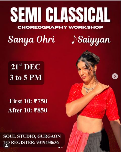 Workshop by Sanya Ohri